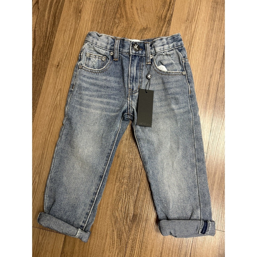 One Teaspoon KIDS AWESOME BAGGIES STRAIGHT LEG JEANS Pants Hilly Mini Tee Luxury
